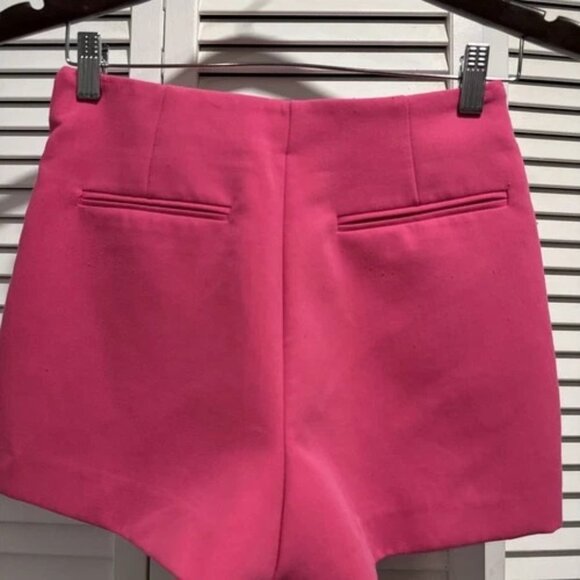 Zara Women’s Skort Pink Size Xs Skirt Shorts , Asymmetric, Side Zip - Picture 2 of 4